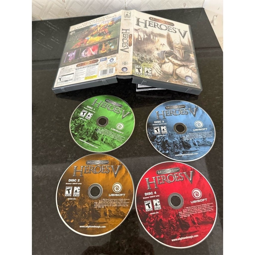 Might and Magic Heroes V PC Game Complete 4 Disc Set with Manual